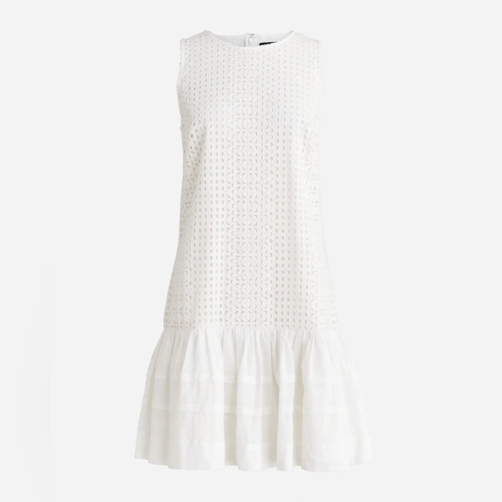 J. Crew Pleated-Hem Shift Dress